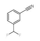 3-Cyano-alpha,alpha-difluorotoluene, 3-Cyanobenzal fluoride structure, CAS 55805-13-5