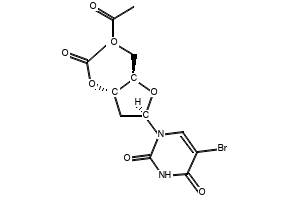 3',5'-DI-O-ACETYL-5-BROMO-2'-DEOXY-D-URIDINE structure, CAS 6161-23-5