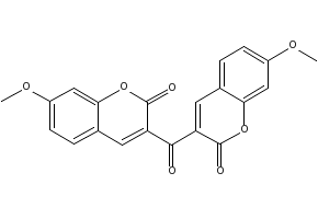 3,3'-CARBONYLBIS(7-METHOXYCOUMARIN) structure, CAS 64267-17-0