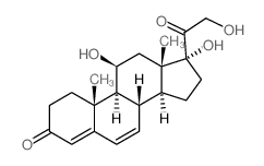 6-Dehydrocortisol structure, CAS 600-99-7