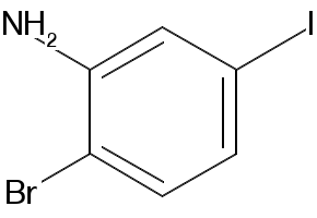 BenzenaMine, 2-broMo-5-iodo- structure, CAS 111721-74-5