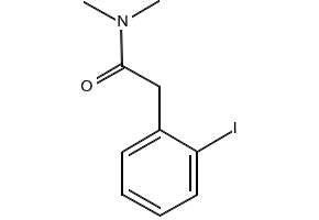 Benzeneacetamide, 2-iodo-N,N-dimethyl- structure, CAS 75117-26-9