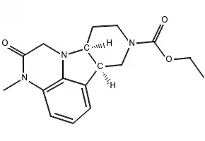 1H-Pyrido[3',4':4,5]pyrrolo[1,2,3-de]quinoxalin-2(3H)-one, 6b,7,8,9,10,10a-hexahydro-, (6bR,10aS)- structure, CAS 2117619-05-1