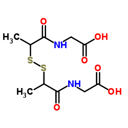 Tiopronin Disulfide structure, CAS 21269-37-4