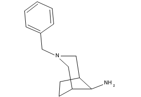 Benzyl-8-azabicyclo[3.2.1]octan-5-exo-amine structure, CAS 76272-36-3