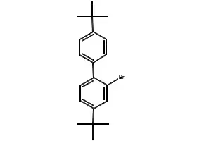 2-broMo-4,4'-di-tert-butylbiphenyl structure, CAS 70728-89-1