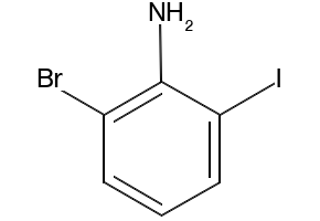 2-BROMO-6-IODOANILINE structure, CAS 84483-27-2