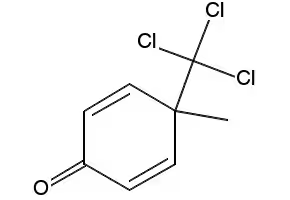 4-METHYL-4-TRICHLOROMETHYL-2,5-CYCLOHEXADIEN-1-ONE) structure, CAS 3274-12-2