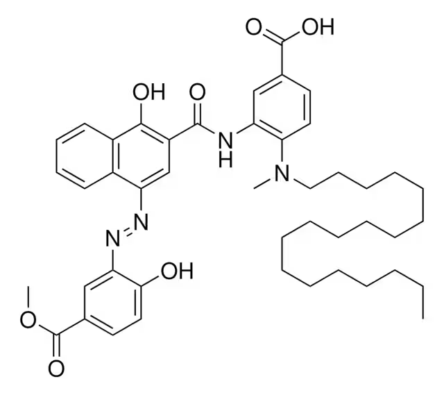 2-Hydroxy-5-((4-(N-methylsulfamoyl)phenyl)diazenyl)benzoic Acid structure, CAS 864966-83-6