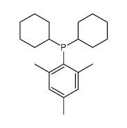 DICYCLOHEXYL-(2,4,6-TRIMETHYLPHENYL)PHO structure, CAS 870703-48-3