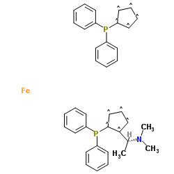 (R)-(S)-BPPFA structure, CAS 74311-56-1