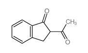 2-acetyl-2,3-dihydro-1H-inden-1-one structure, CAS 5350-68-5