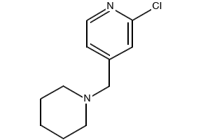 2-Chloro-4-(1-piperidinylmethyl)pyridine ethanedioate structure, CAS 406484-56-8