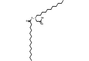 (3R)-3-tetradecanoyloxytetradecanoic acid structure, CAS 87357-76-4