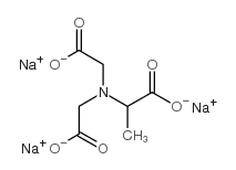 N,N-BIS(CARBOXYLATOMETHYL)ALANINE TRISODIUM SALT structure, CAS 164462-16-2