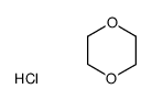 hydrochloric acid 1,4-dioxane structure, CAS 64990-51-8