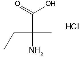 2-Amino-2-methyl-butyric acid hydrochloride structure, CAS 72408-58-3