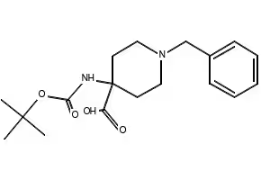 N-BOC-4-(4'-FLUORO) BENZYL-4-PIPERIDINE CARBOXYLIC ACID structure, CAS 906329-50-8