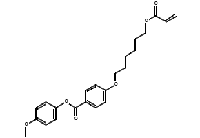 Benzoesure, 4-[[6-[(1-oxo-2-propenyl)oxy]hexyl]oxy]-, 4-methoxyphenylester structure, CAS 82200-53-1