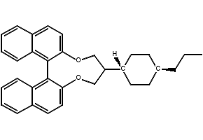S5011; 5,6-Dihydro-5-(trans-4-propylcyclohexyl)-4H-dinaphtho[2,1-f:1',2'-h][1,5]dioxonin structure, CAS 693227-30-4