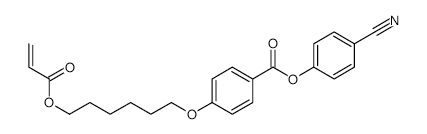 4-(6-Acryloyloxyhexyloxy)-benzoesure (4-cyanophenylester) structure, CAS 83847-14-7