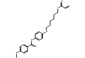 4-((4-(6-(Acryloyloxy)hexyloxy)phenoxy)carbonyl)phenyl 4-(6-(acryloyloxy)hexyloxy)benzoate structure, CAS 161841-15-2
