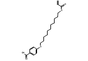 4-(11-Acryloyloxyundecyloxy)benzoic acid structure, CAS 106620-90-0