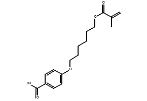 4-([6-(METHACRYLOYLOXY)HEXYL]OXY)BENZENECARBOXYLIC ACID structure, CAS 91652-00-5