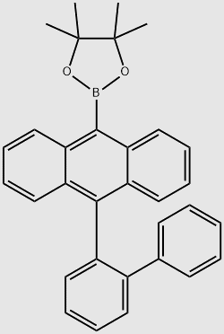 10-(2-biphenyl)-9-Indoleboronic acid pinacol ester structure, CAS 1184301-61-8