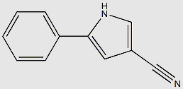 5-phenyl-1H-pyrrole-3-carbonitrile structure, CAS 122453-85-4