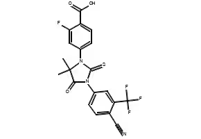 Enzalutamide carboxylic acid structure, CAS 1242137-15-0
