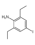 Benzenamine, 2,6-diethyl-4-iodo- structure, CAS 126832-68-6