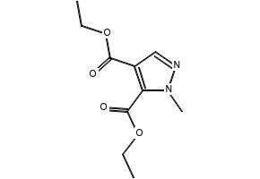diethyl 1-Methyl-1H-pyrazole-4,5-dicarboxylate structure, CAS 10514-61-1