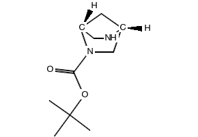 tert-butyl 2,5-diazabicyclo[2.2.1]heptane-2-carboxylate hydrochloride structure, CAS 134003-84-2
