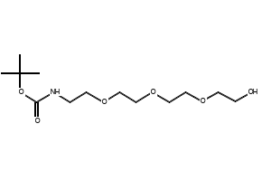 N-BOC-AMINOEHTOXY-ETHOXY-ETHOXY-ETHANOL structure, CAS 106984-09-2