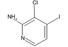 (3-Chloro-4-iodopyridin-2-yl)amine structure, CAS 1152617-24-7