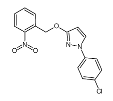 1-(4-Chlorophenyl)-3-[(2-nitrophenyl)methoxy]-1H-pyrazole structure, CAS 220368-29-6