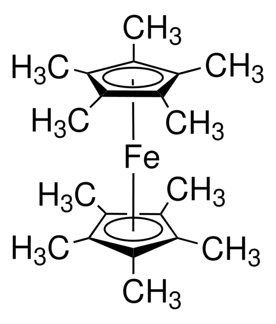 Bis(pentamethylcyclopentadienyl)iron(II) structure, CAS 12126-50-0