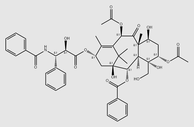 Paclitaxel Impurity 16 structure, CAS 489459-83-8
