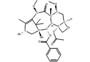 Carbonic acid, (2aR,4S,4aS,6R,9S,11S,12S,12aR,12bS)-6-(acetyloxy)-12-(benzoyloxy)-2a,3,4,4a,5,6,9,10,11,12,12a,12b-dodecahydro-9,11-dihydroxy-12b-methoxy-4a,8,13,13-tetramethyl-5-oxo-7,11-methano-1H-cyclodeca[3,4]benz[1,2-b]oxet-4-yl 2,2,2-trichloroethyl ester (9CI) structure, CAS 179065-11-3