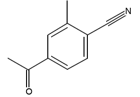 4-Acetyl-2-methylbenzonitrile structure, CAS 1138444-80-0