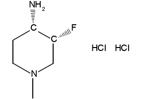 (3R,4S)-3-fluoro-1-methylpiperidin-4-amine dihydrochloride structure, CAS 2306254-06-6