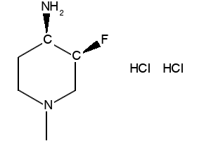 (3S,4R)-3-fluoro-1-methylpiperidin-4-amine dihydrochloride structure, CAS 2306246-40-0