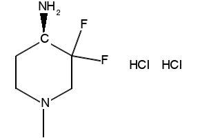 (R)-3,3-difluoro-1-methylpiperidin-4-amine dihydrochloride structure, CAS 2891580-30-4