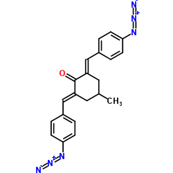 2,6-BIS(4-AZIDOBENZYLIDENE)-4-METHYLCYCLOHEXANONE structure, CAS 5284-79-7