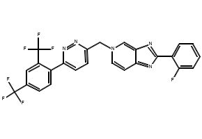 5-((6-chloropyridazin-3-yl)methyl)-2-(2-fluorophenyl)-5H-imidazo[4,5-c]pyridine structure, CAS 1000787-76-7
