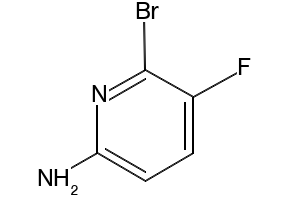 6-bromo-5-fluoro-pyridin-2-ylamine structure, CAS 1257294-51-1