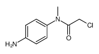 N-(4-aminophenyl)-2-chloro-N-methylacetamide structure, CAS 855860-75-2