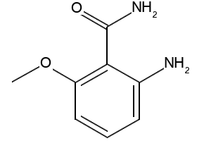 Benzamide, 2-amino-6-methoxy- structure, CAS 1591-38-4