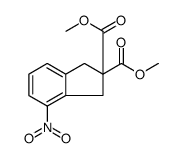 dimethyl 4-nitro-1H-indene-2,2(3H)-dicarboxylate structure, CAS 888327-26-2